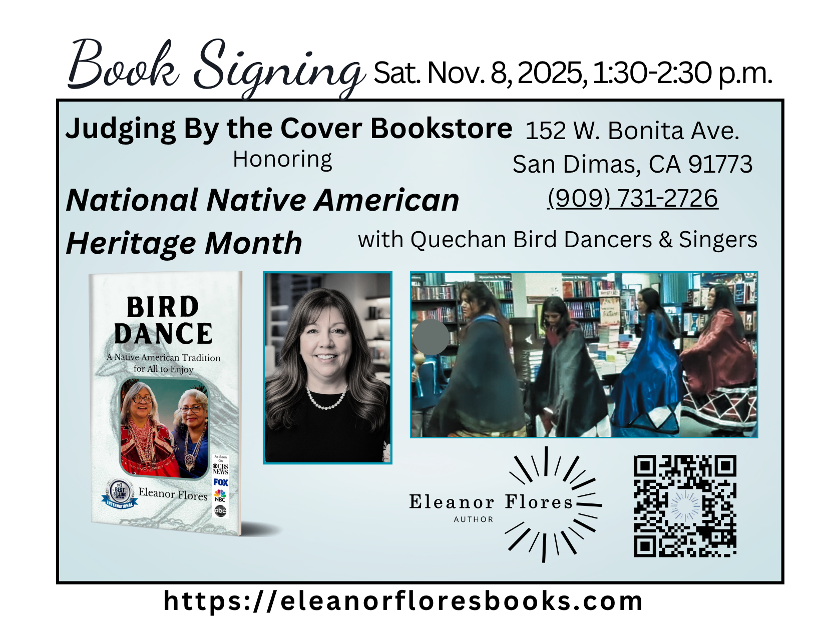 Judging By the Cover Bookstore event 11-8-25